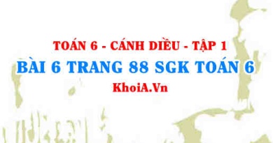 Bài 6 trang 88 SGK Toán 6 tập 1 Cánh Diều